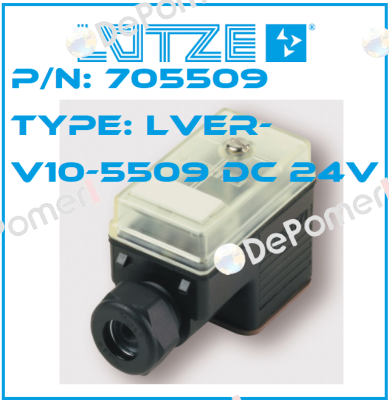 P/N: 705509 Type: LVER-V10-5509 DC 24V (pack x10) Luetze