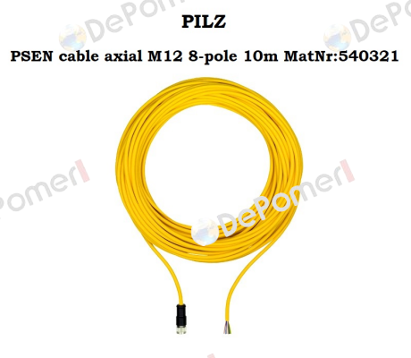 p/n: 540321, Type: PSEN cable axial M12 8-pole 10m Pilz