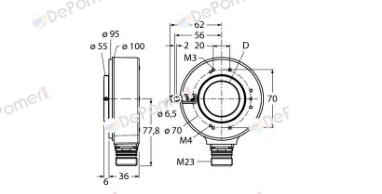 RI-42H25S4-2B5000-12M23 Turck