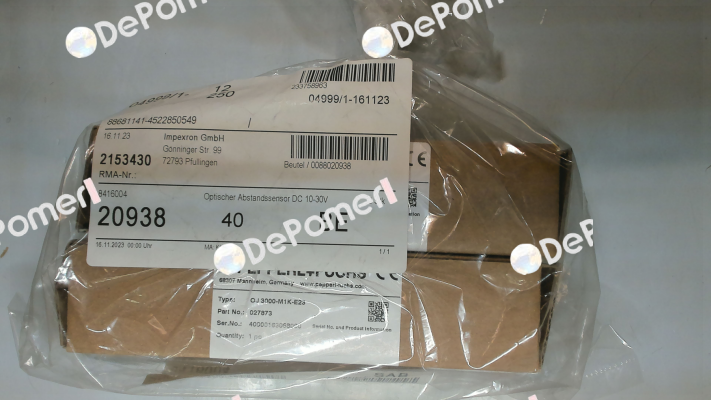 p/n: 027873, Type: OJ 3000-M1K-E23 Pepperl-Fuchs