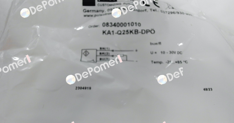 p/n: 08340001010, Type: KA1-Q25KB-DPÖ Pulsotronic