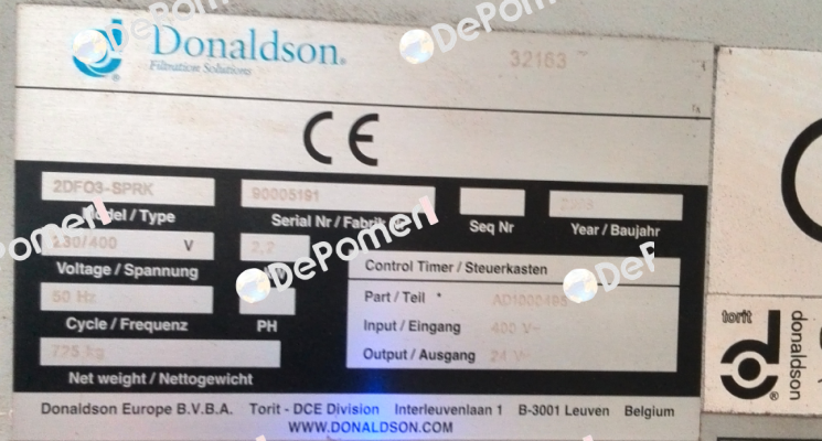 262-5001 (1*6)  Donaldson