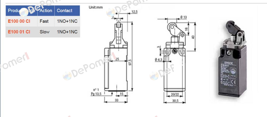 E10001CI  Ersce