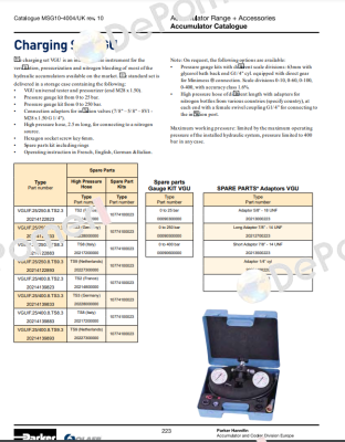 VGU/F.25/400.8.TS2.3  PN :20214139823 Olaer (Parker)