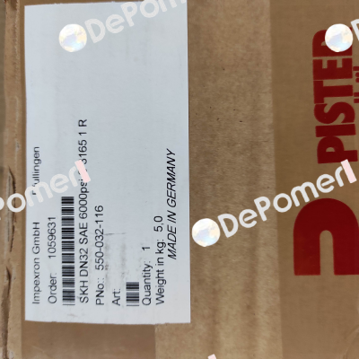 SKH DN32 SAE 6000psi S 3165 1 RA / 550-032-116 Pister
