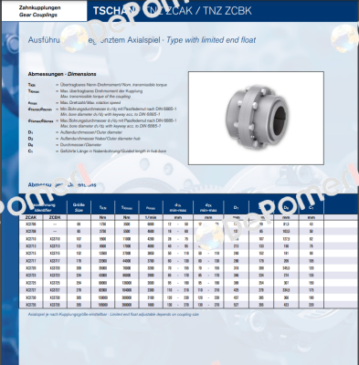 TSCHAN-TNZ-ZCBK-152 / XC3715 Ringfeder