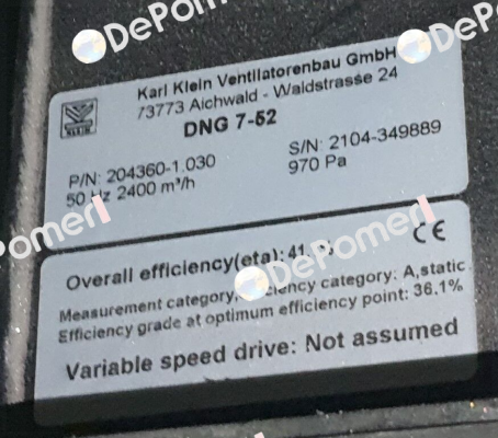 DNG 7-52 / 204360-1.030 Karl Klein