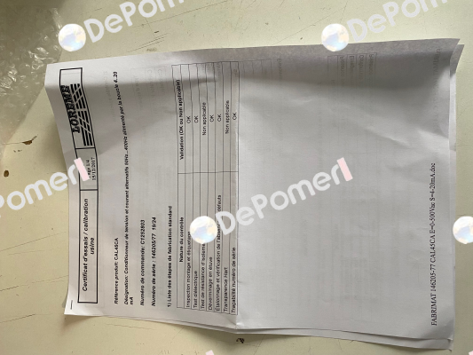 Test certificate Loreme