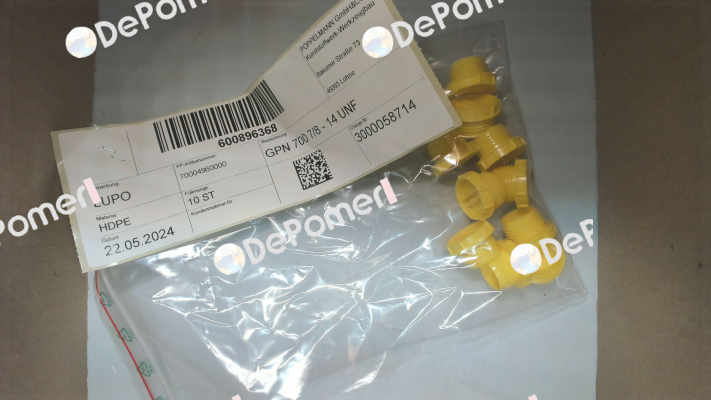 700 0496 0000 / GPN 700 7/8 - 14 UNF Poppelmann