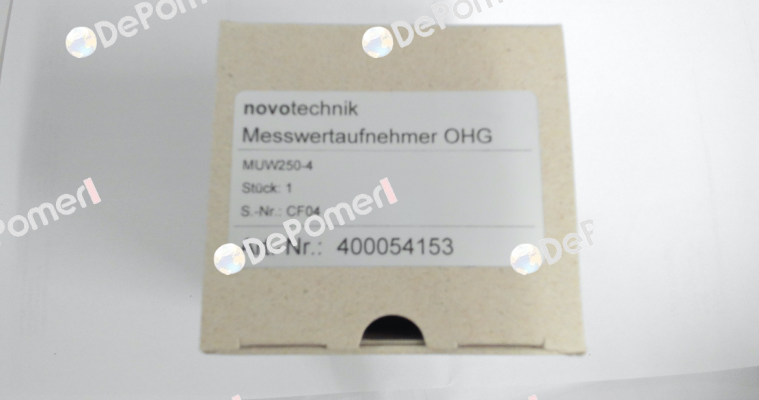 P/N: 400054153 Type: MUW-250-4 Novotechnik