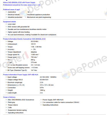 SKD-BN850L-ESD with SKP-40B-HLN power supply Kilews