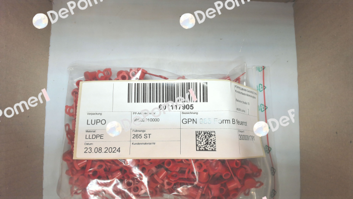 98502010000 / GPN 985 Form B rot Poppelmann