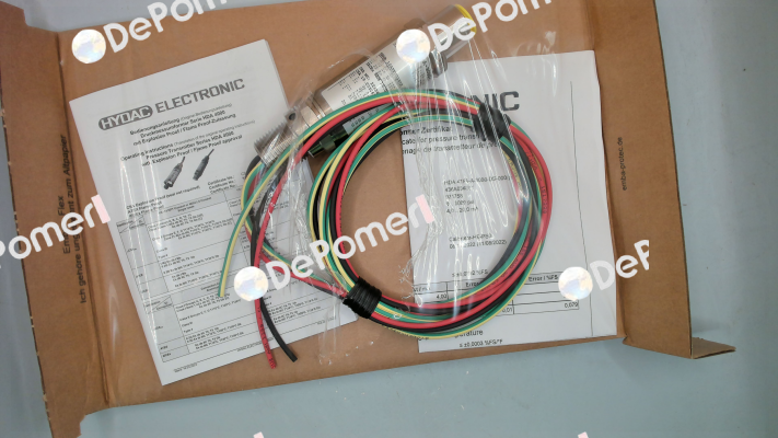 P/N: 921758, Type: HDA 47F9-A-3000-DS-000(PSI)72inch Hydac