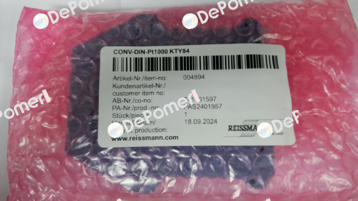 Pt1000 / KTY 84-130 / 004894 Reissmann