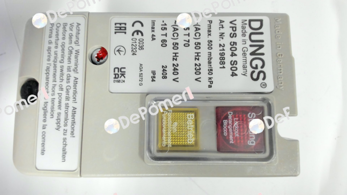 219881 / VPS 504 S04 230V Dungs