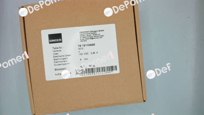 76 13113A00-0013 Binder