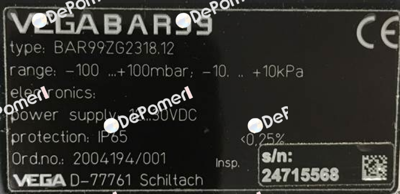 BAR99ZG2318.12 - obsolete , replaced by BAR14.X3TA1GG1  Vega