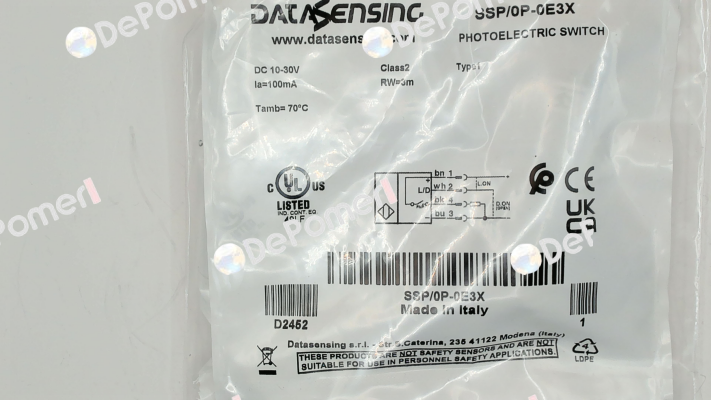 SSP/0P-0E3X Micro Detectors / Diell (now Datasensing)