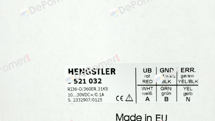p/n: 0521032, Type: RI36-O/  360ER.31KB Hengstler