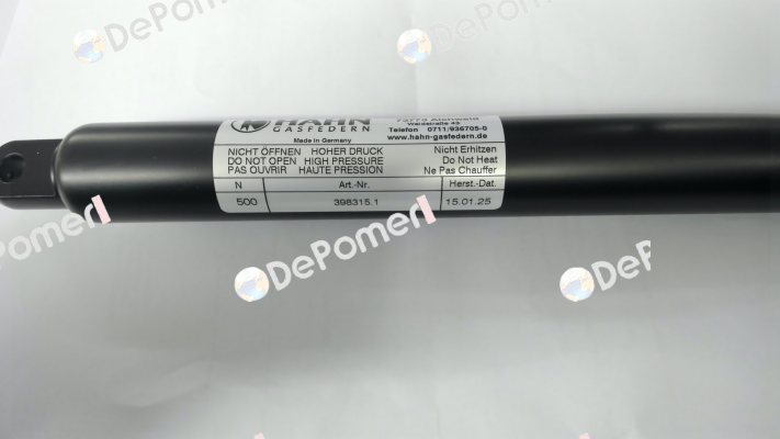 S10 28 130 1 400 GZ18 AB16 500N Hahn Gasfedern
