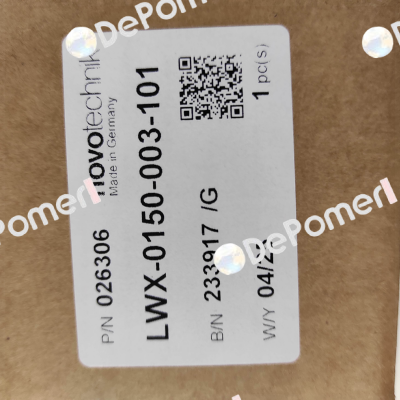 P/N: 400026306, Type: LWX-0150-003-101 Novotechnik