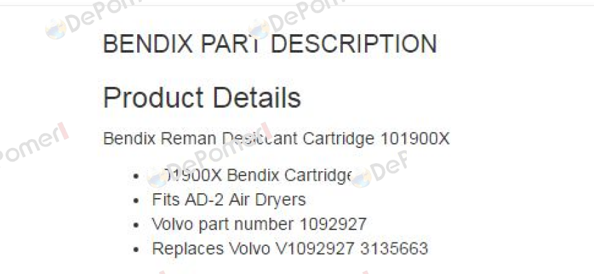 101900X  Bendix