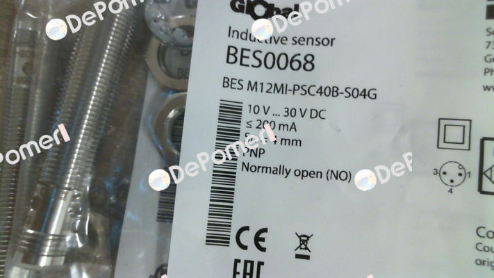 PN: BES0068, Type: BES M12MI-PSC40B-S04G Balluff