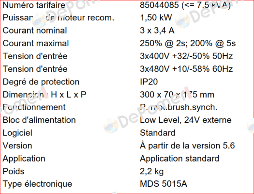 MDS5015A Stober