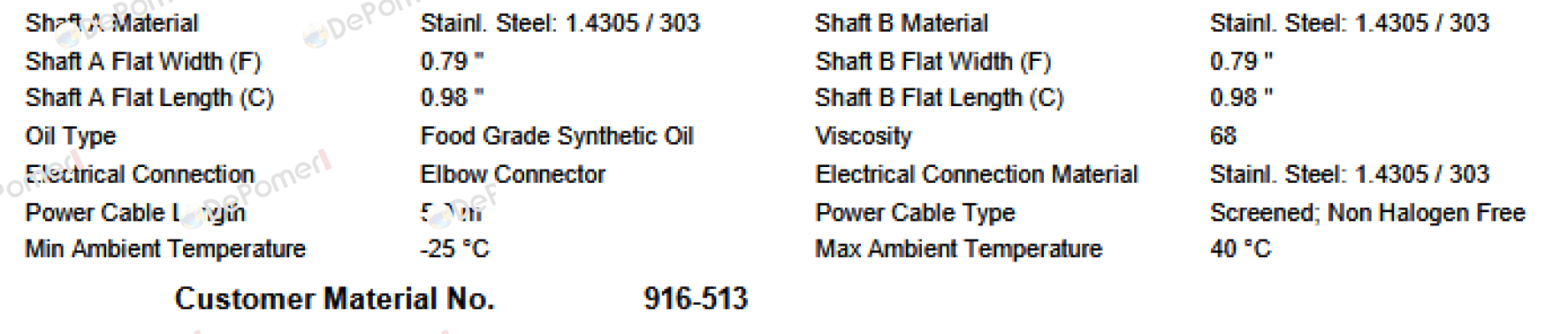 MI-DM0113 DM1133-ASM13E0U4LBJ-507mm Interroll