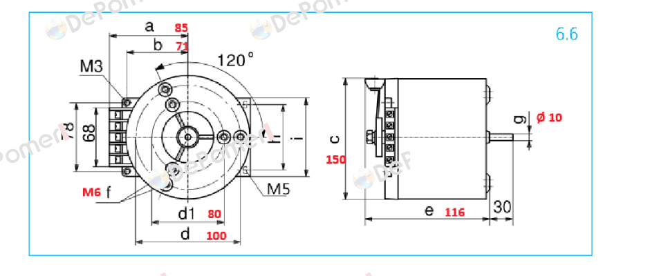 311338102 / Type: RV 260/6.3 Schuntermann Transformatoren