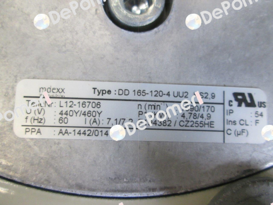 Type: DD 165-120-4 UU2 KS2.9  Mdexx