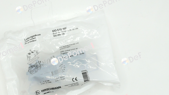 P/N: 932484100 Type: GO 610 WF Belden (Lumberg / Hirschmann)