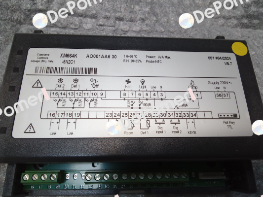 20258900032     SC.6REL.DIX.XM664K FW NEW 230V Dixell