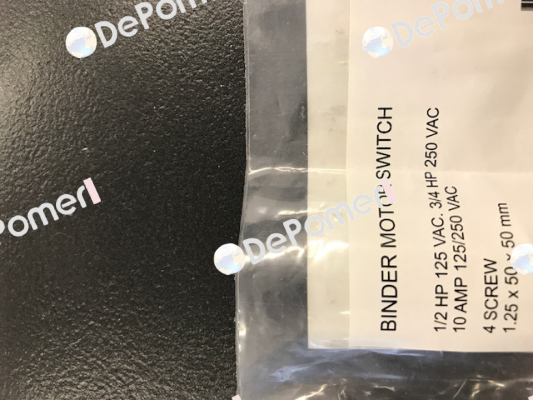 1/2HP 125 VAC. 3/4HP 250 VAC  Binder