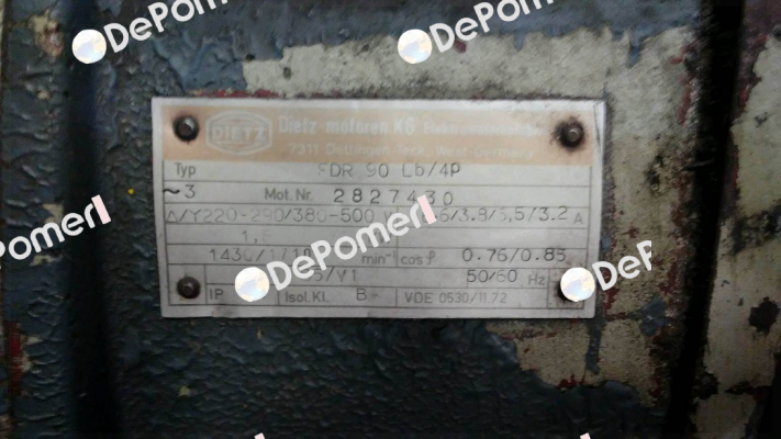 2827430 (FDR 90 Lb/4P) OBSOLETE  Dietz-Motoren