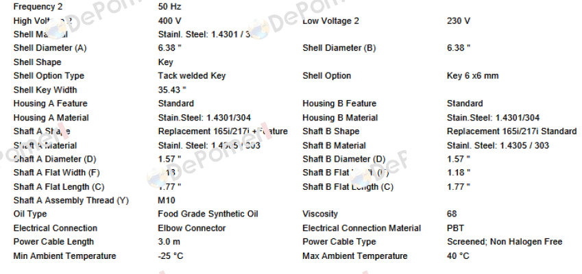 MI-DM0165 DM1653-BAQ1+E0U0JHH-957mm Interroll