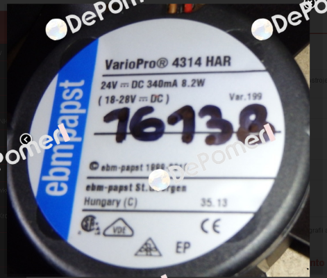 VARİO PRO 4314 HAR oem  EBM Papst