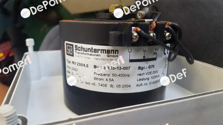 RV 230/4.5   (Art.Nr. 311313007)   Schuntermann Transformatoren