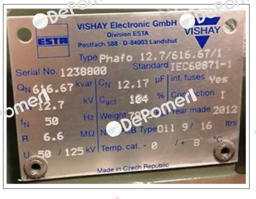 Phafo 12,7/616,67/1 Vishay