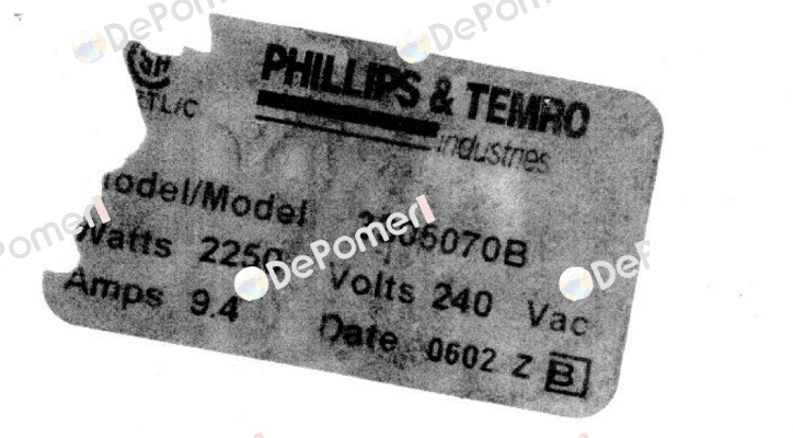 3305070B Phillips-Temro