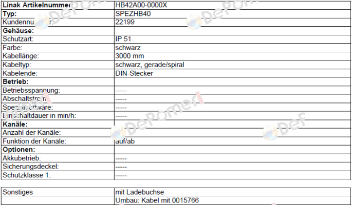 HB42A00-0000X  Linak