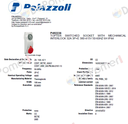 492236  Palazzoli