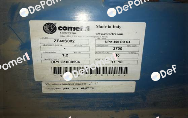 NPA 400 RD S4  Comefri