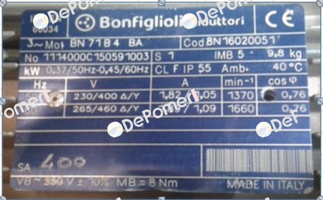 BN 71B 4 BA B5 Bonfiglioli