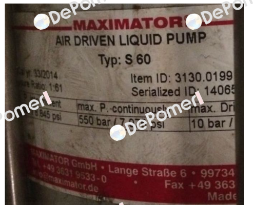 GBH 108 CODE:R154.02.01  Maximator