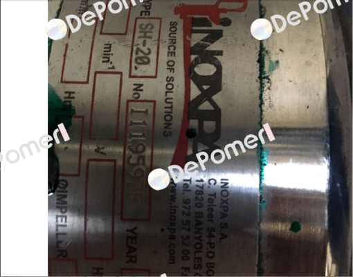 Gasket For SH-20 No. I119597F  Inoxpa