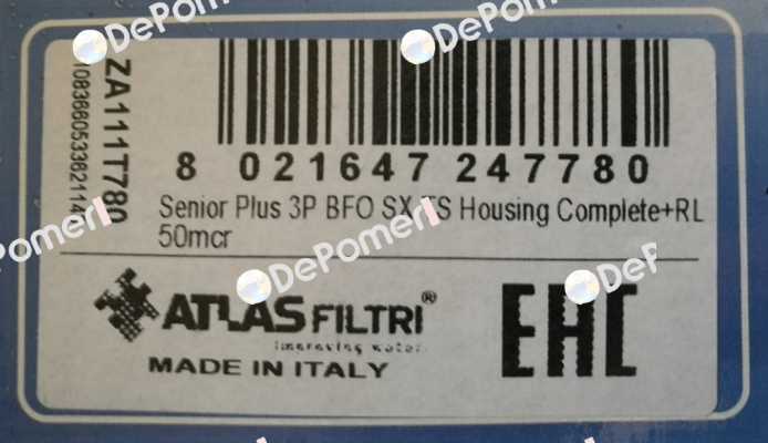 SENIOR PLUS 3P BFO SX TS  Atlas Filtri