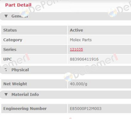 E85000P12M003  Molex