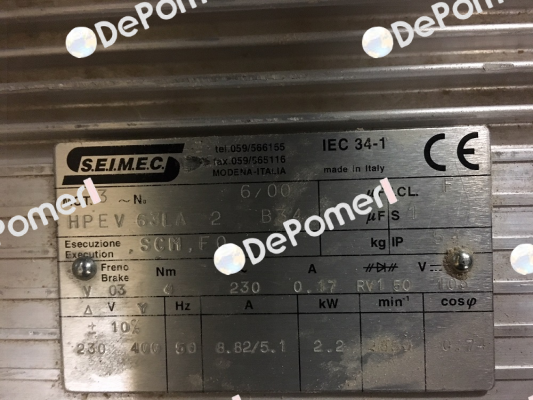 HPEV 63LA 2 B34 Seimec (Rossi)
