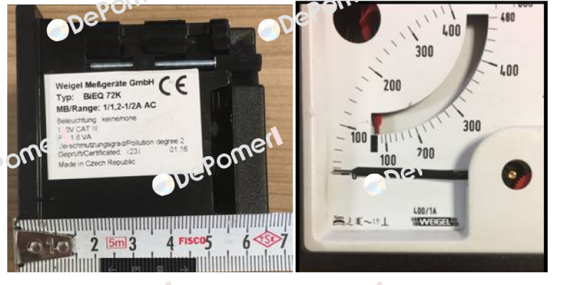 BIEQ72K Bimetall-Dreheiseninstrument AC (674.124.1000)  Weigel